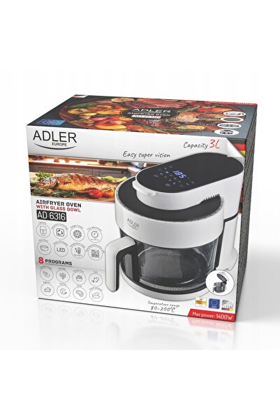 adler Friteuză fără ulei AD 6316 1400 W 3 l AD6316