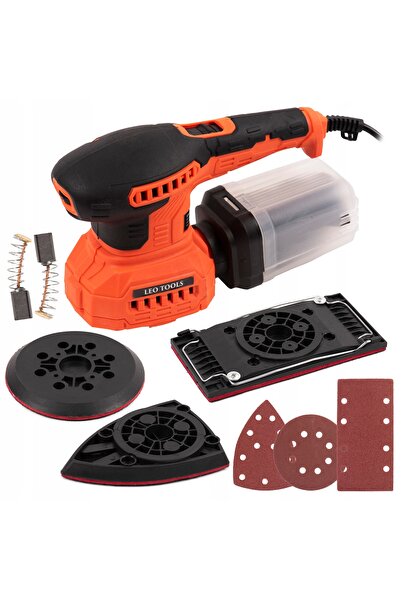 LEO TOOLS SZLIFIERKA MIMOŚRODOWA OSCILANTĂ ELECTRICĂ 3-în-1 CU REGULARE + HÂR...