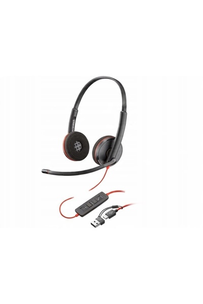 Poly Căști Plantronics Blackwire C3220 microfon consultant USB-C+USB-A