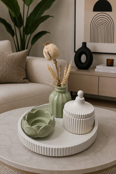 Zigzag Home طقم مزهريات ديكورية على الطراز البوهيمي مكون من 4 قطع، صندوق مزهر...
