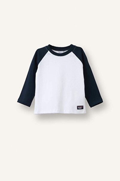 DeFacto Oversize Crew Neck Long Sleeve Ecru T-Shirt Baby Boy H9786A526Au