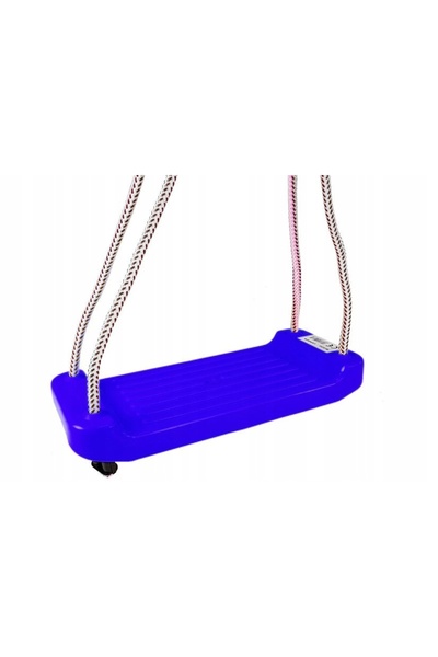 LeanToys Leagăn de grădină cu placă din plastic, albastru marin