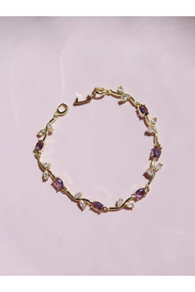 Reorah Collection Purple Tulip Garden Bracelet