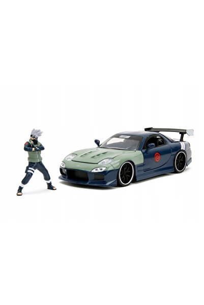 Jada Toys Mazda RX-7 1:24 cu figurina Naruto - Model metalic pentru fanii ani...