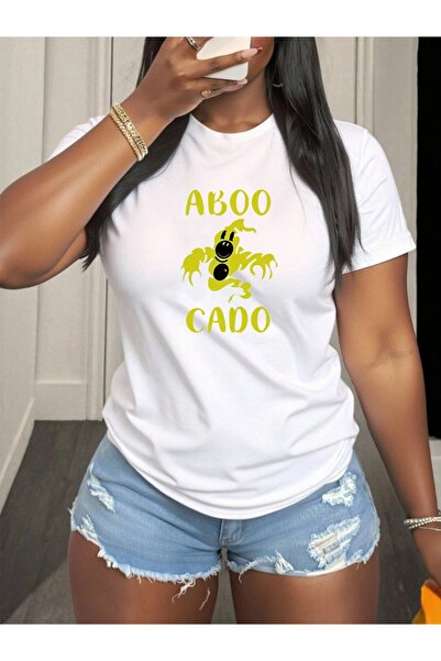 LİNA06 تي شيرت قطني مريح بأكمام قصيرة بتصميم ABOO CADO للهالوين، مثالي للحفلا...
