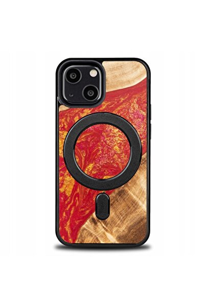 BewooDesign Husă Bewood Unique pentru iPhone 13 Mini - Neon - Paris cu MagSafe