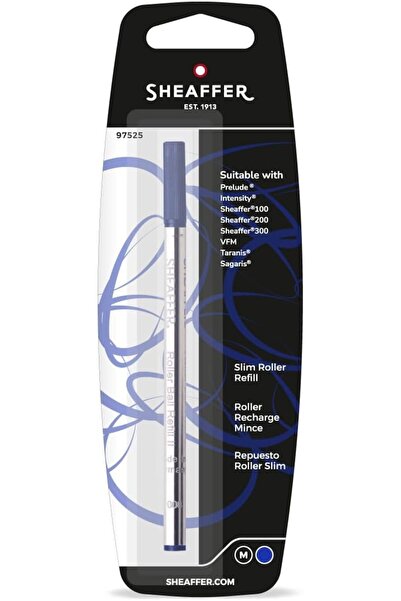 Sheaffer Slim Rollerball Refill - Blue Medium - Blister Card