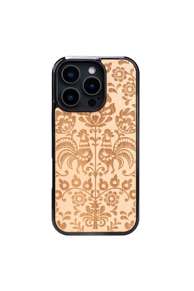 BewooDesign Husă de lemn Bewood pentru iPhone 16 Pro POLSKI FOLK ANIEGRE