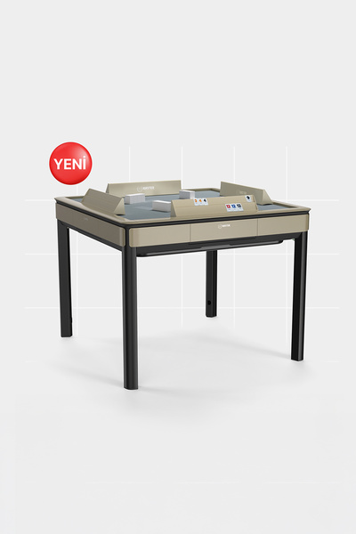 Raster Otomatik 101&Okey Masaları Otomatik Okey Masası - İnci Bej Renk