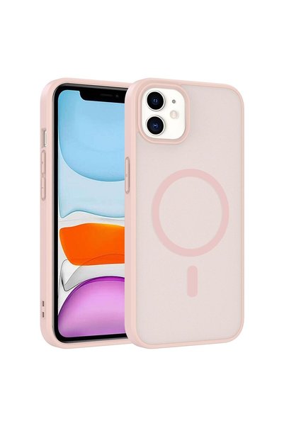 Microsonic Apple iPhone 11 Compatible Case Magsmoke Neo Pink