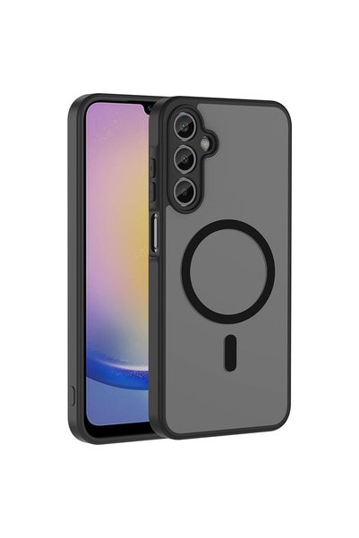 Microsonic Samsung Galaxy A34 Compatible Case Magsmoke Neo Black