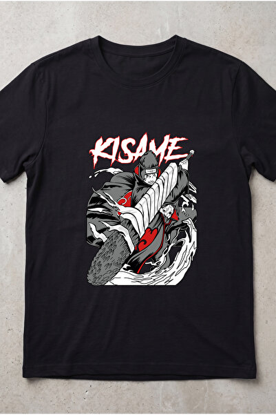 Silkensoul Naruto Kisame Hoshigaki Anime Printed Standard Cut Unisex Tshirt