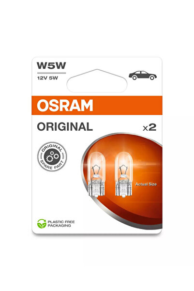 Osram Bec Original W5W 12V 5W W2.1X9.5s Set 2 buc