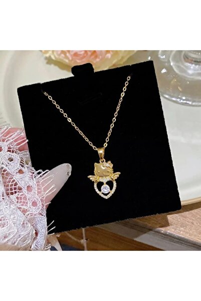 Heda Jewelry Hello Kitty Angel Kolye - Sanrio İlhamlı Melek Kanadı Hello Kitt...