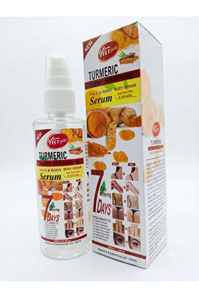 Veet Gold Turmeric Face & Body Serum 100ml with Turmeric Extract & Vitamin C ...