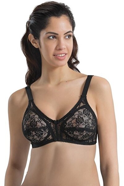 Emay İç Giyim Black Mi Emay 145 C Lace Push up Bra