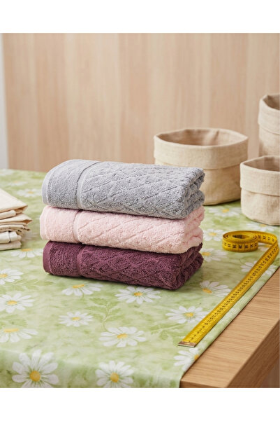 Nurpak Fulya paket od 3 komada 100% pamuk 50 x 90 cm ručnik za ruke i lice