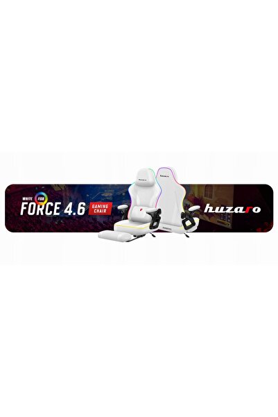 Huzaro Fotel Force 4.6 RGB Alb