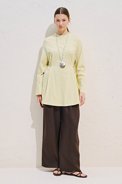 Manuka Belden Tie-Up Long Sleeve Tshirt Yellow