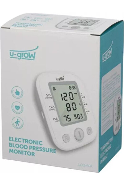 U-Grow Tensiometru de brat U001-BPA 99 seturi de date 2 utilizatori Alb