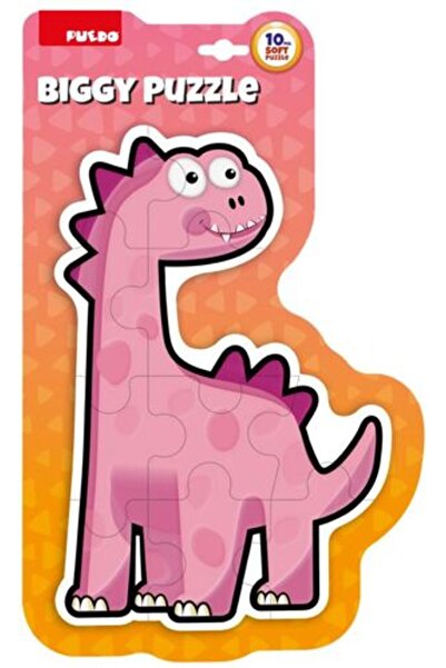 PUEDO TOYS Puzzle maxi PUEDO Dinozaur 10 piese mari 2+ ani Roz