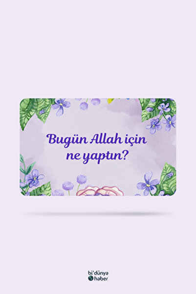 Bi Dünya Haber Bugün Allah İçin Ne Yaptın? Temalı Buzdolabı Magneti Mutfak Sü...
