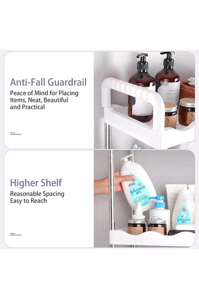 Generic 3 Tier Over The Toilet Storage Rack, Stainless Steel Bathroom Organiz...