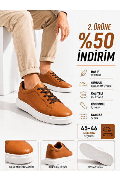 Ayakkabı Deryası Erkek Sneaker Ayakkabı Günlük Casual Spor Ayakkabı Kalın Tab...