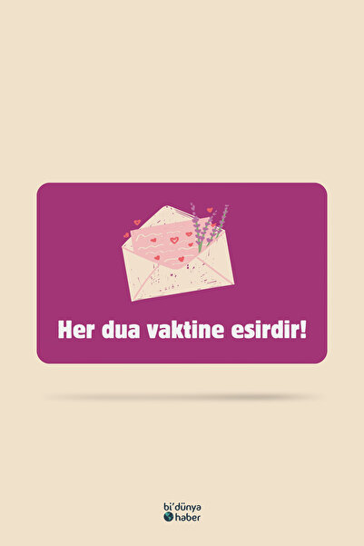 Bi Dünya Haber Her Dua Vaktine Esirdir Temalı Buzdolabı Magneti Mutfak Süsü H...