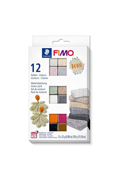 Art & Art Staedtler Fimo Boho Effect Polimer Kil Seti 12 Renk x 25 gr.
