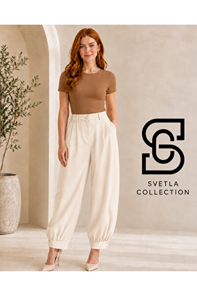 KAROL Svetla Collection Paçası Manşetli Pantolon
