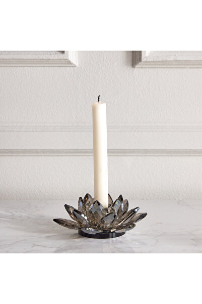 Generic Arras Pillar Candleholder Color: Smoke Size Medium