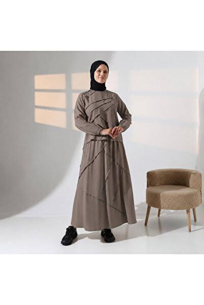 clemence Asymmetrical Layered Detailed Skirted Hijab Suit