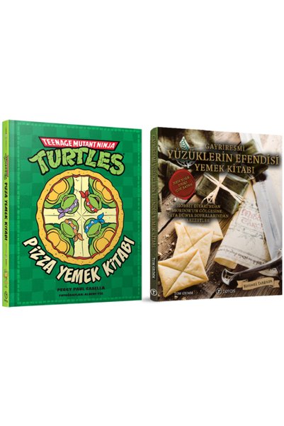 Teras Kitap Ninja Turtles Pizza Yemek Kitabı + Gayriresmi Yüzüklerin Efendisi Yemek Kitabı