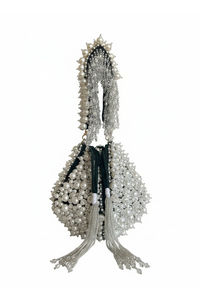 Svarn Atelier Opulence Pearl Potli Evening Bag