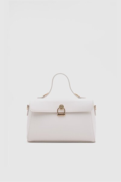Shule Bags Alexa Midi Crossbody Bag Cream