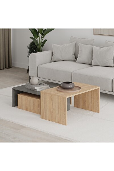 Decortie KANTA ORTA SEHPA IC ICE GECMELI - SAFİR MEŞE - RETRO GREY - SAFİR MEŞE