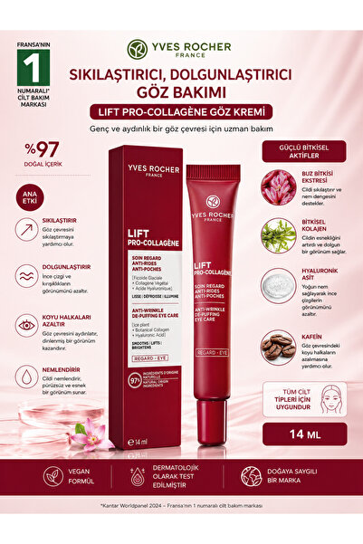 Yves Rocher Lift Pro-Collagène - Anti-Wrinkle Firming and Plumping Eye Contou...