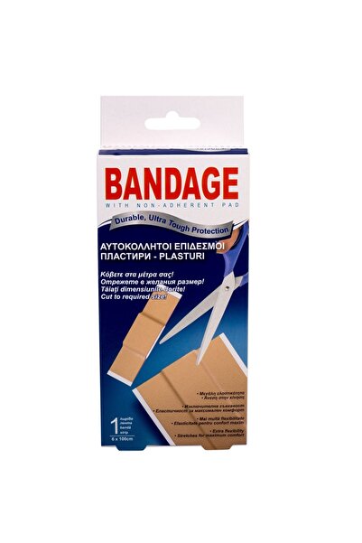 OEM Bandaj adeziv tăiat la dimensiune 1m x 6cm cu strat antiaderent - Protecț...