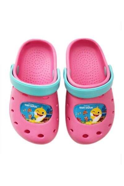 Baby Shark Pink clogs that float on water, with a foldable strap, made of EVA...