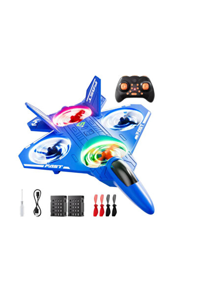 naniland.ro Interactive LED Lights Airplane Toy - Kids Gift