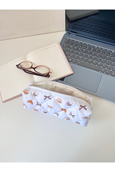 Lulishop Coquette Sweet Patterned Fabric Pen Holder Organizer Bag Pencil Case