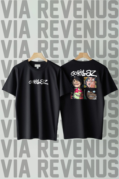 Vordevia Gorillaz majica sa širokim krojem i printom, 100% pamuk, unisex