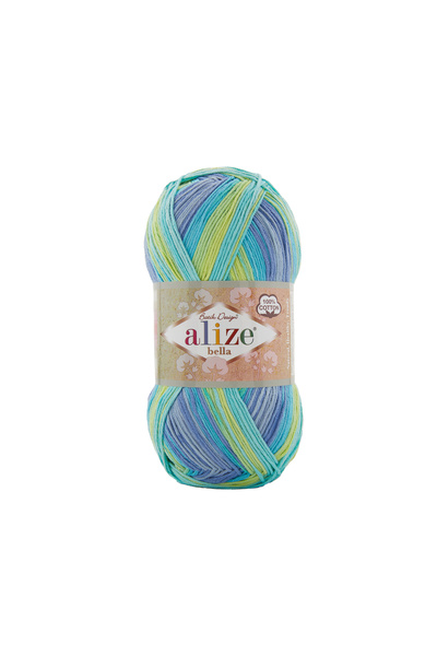 Alize 5 Pieces Bella Batik 100 Knitting Yarn 4146