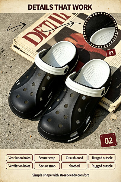 GlobalOne Mart Hot New Promotion Men Casual Ventilated Clogs, Super Light Sof...