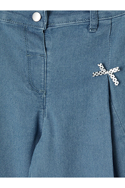 LC Waikiki Girl's Jean Pants Skirt with Bow