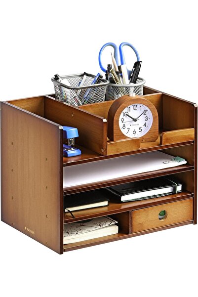 Navaris Organizator de birou cu sertare, 33x24x26 cm, pentru documente și art...