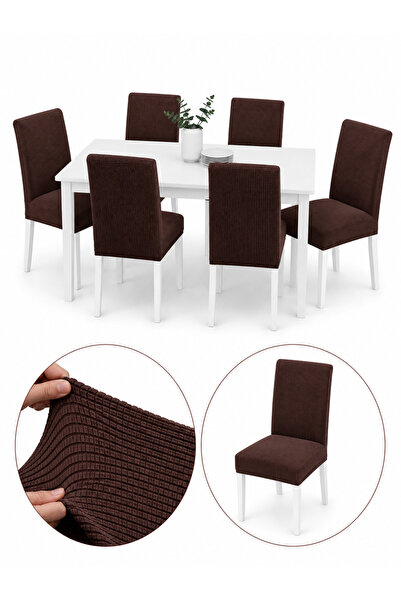 delfin HomeRoy Set 6 Huse Scaune Universale Supra - Elastice Set 6 bucăți