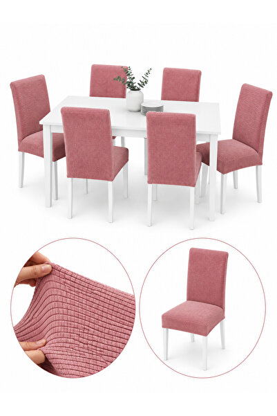 delfin HomeRoy Set 6 Huse Scaune Universale Supra - Elastice Set 6 bucăți