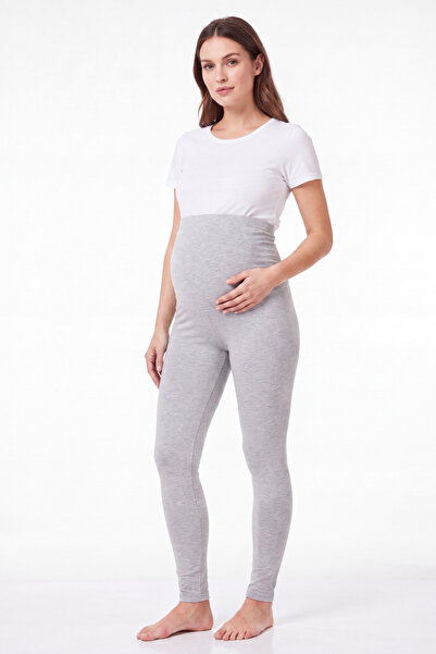 Arma Yıldız Adjustable High Waist Cotton Lycra Long Maternity Leggings